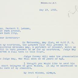 Letter: 1958 May 19