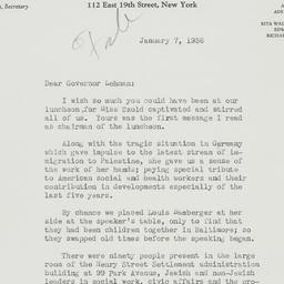 Letter: 1936 January 7