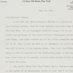 Letter: 1936 June 22