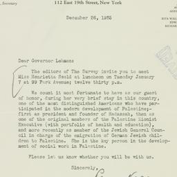 Letter: 1935 December 26
