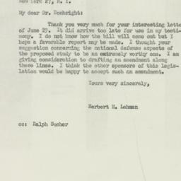 Letter: 1950 July 6