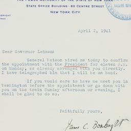 Letter: 1941 April 2