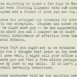 Letter: 1952 March 23