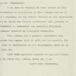 Letter: 1947 July 9