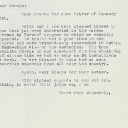 Letter: 1957 February 3