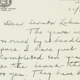 Letter: 1951 December 6