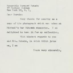 Letter: 1958 March 4