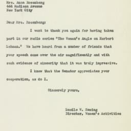 Letter: 1950 October 26