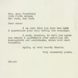 Letter: 1946 November 12