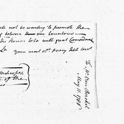 [Document, 1786 May 11]