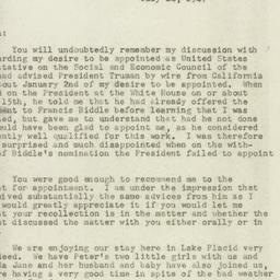 Letter: 1947 July 14
