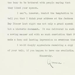 Letter: 1940 January 9