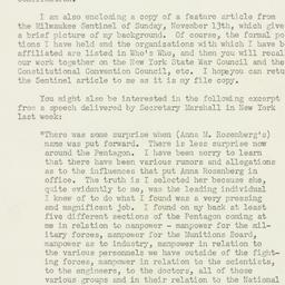 Letter: 1950 December 5