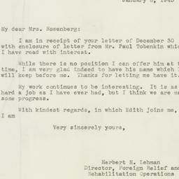 Letter: 1943 January 8