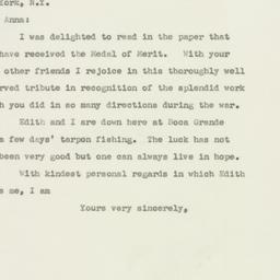 Letter: 1947 May 31