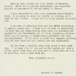 Letter: 1943 November 11