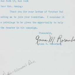 Letter: 1950 October 6