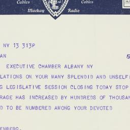 Telegram: 1936 May 13