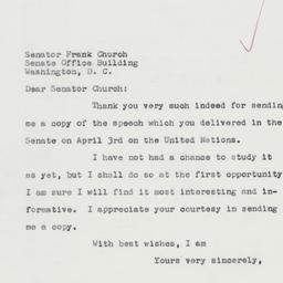 Letter: 1962 April 11