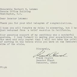 Letter: 1956 November 20