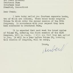 Letter: 1950 August 24