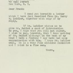 Letter: 1950 July 18