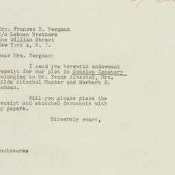 Letter: 1948 November 4