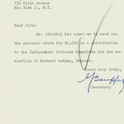 Letter: 1950 September 27