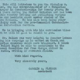Letter: 1951 January 12