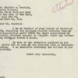 Letter: 1947 September 8