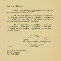 Letter: 1950 October 9