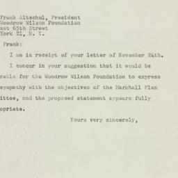 Letter: 1947 November 25