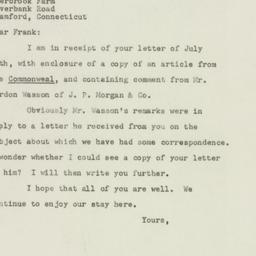 Letter: 1948 August 1