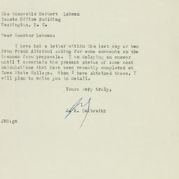 Letter: 1950 March 16