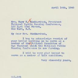 Letter: 1940 April 14