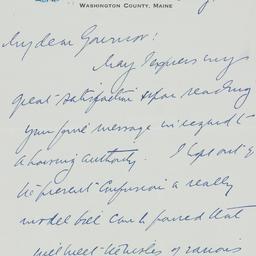Letter: 1933 August 10