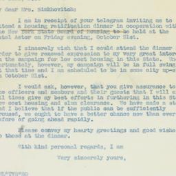 Letter: 1938 October 7
