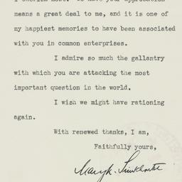 Letter: 1946 March 12