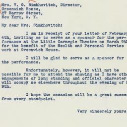 Letter: 1942 February 7