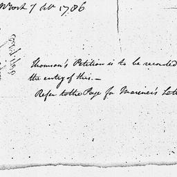 [Document, 1786 October 07]