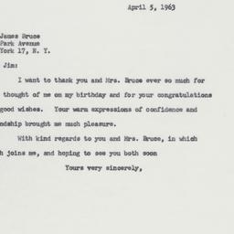 Letter: 1963 April 5