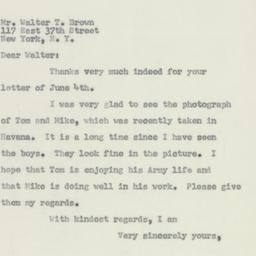 Letter: 1956 June 7