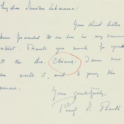 Letter: 1955 August 29
