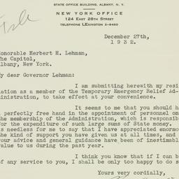 Letter: 1932 December 27