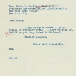 Letter: 1933 March 20