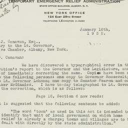 Letter: 1932 January 16