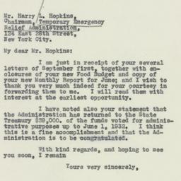 Letter: 1932 September 2