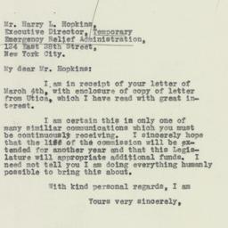 Letter: 1932 March 7