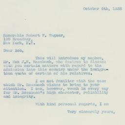 Letter: 1938 October 6