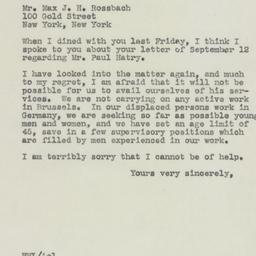 Letter: 1945 September 26